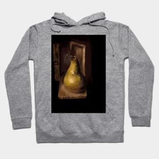 Pear in Wood Box Painting Renaissance Style Hoodie